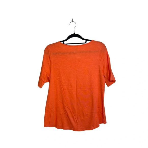 Cato Peach Pink 3/4 Sleeve Crew Neck Basic Tee Medium Women’s - Picture 5 of 9